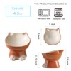 Nihow Elevated Cat/Dog Bowls: 5 Inch Ceramic Raised Cat Food