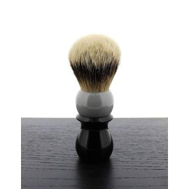WCS Two-Tone Tall Silvertip Shaving Brush, Grey & Black