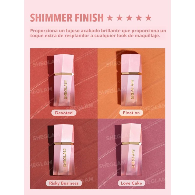 Sheglam Color Bloom Rubor Líquido Brillante Risky Business