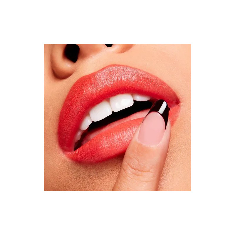 Labial Mac Powder Kiss Velvet Blur Slim Stick Color Hot