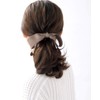 VINGTAINE H7158-MOC- Volume, Ribbon, Hair Rubber, Basic Pony, Daily Office,