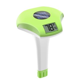 BALDR Solar Pool Thermometer Floating Easy Read, with LCD Large Digital Display, IPX-8 Waterproof, 2024 New Swimming Pool Thermometer, Gauge for Swimming Pools, Ice Bath, Hot Tubs