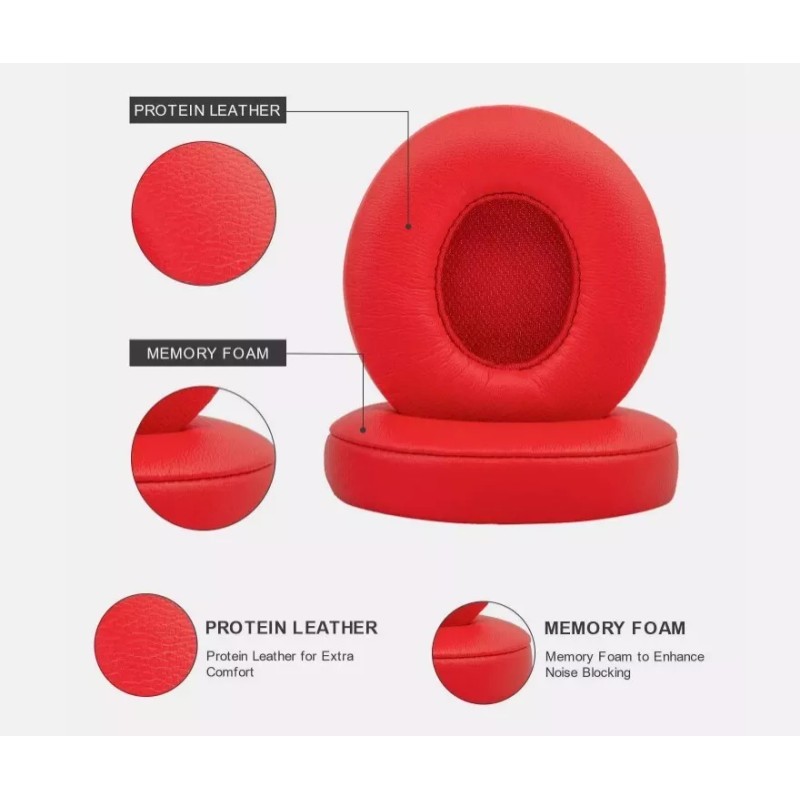 Beats Solo 2/3 Wireless/Wire Replacement Ear Pads Cushion For Beats