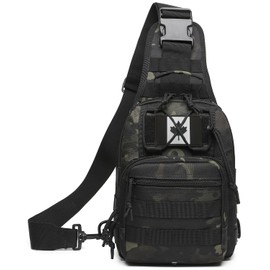ATBP Small Tactical Sling Backpack Bag for Men Military Shoulder Bag Pack EDC Crossbody Bag for Hiking 7 Liters