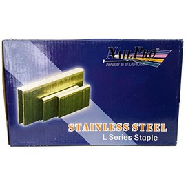 NailPro 1/4" Crown x 3/4" Leg Stainless Steel - 5,000 pcs. of "L Series" Staples - JAL11SS