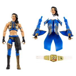 Mattel WWE Ultimate Edition Action Figure & Accessories Set Bayley 6-inch Collectible with Swappable Heads & Hands, 30 Articulation Points