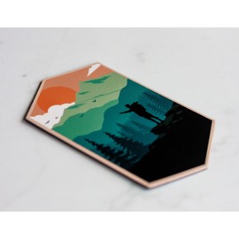 Franconia Notch New Hampshire 2-Inch Vinyl Decal Sticker Outdoors Hike Design