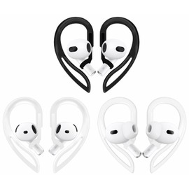 IiEXCEL Compatible with AirPods 4 Ear Hooks, Replacement 360 Angle Rotation Adjustable Length Anti-Slip Sport Earhooks Wing Tips Holder Compatible with AirPods 3 / AirPods Pro 2-3 Color