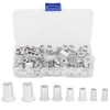 100Pcs Aluminum Rivet Nut Threaded Rivet Insert Nut, Rivet Nut