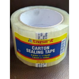Tape It 3" (2.83) x 110 yds Carton Sealing Tape (seal boxes for shipping etc)