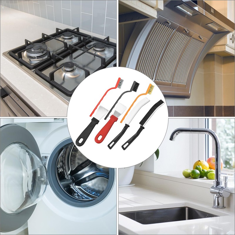 QWORK® 11-Piece Split Cleaning Brush Set - Corner Cleaning Brushes