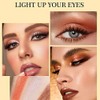 Bluemega Barra Sombra Ojos Brillante Purpurina, Lápiz Crema, E
