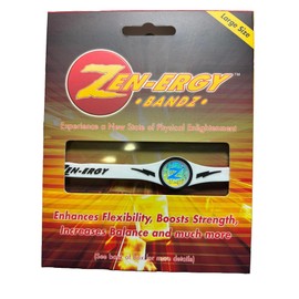 TheAwristocrat Zen-ERGY Balance Bands_USA Company_Get Zenergized! (White Band with Black, Large (202mm))