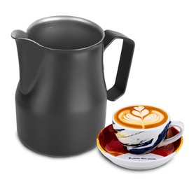 Milk Frother Cup, 500ml/17.5oz Stainless Steel Frothing Pitcher Latte Art Espresso Cream Cup Coffee Pitcher Jug Latte Art for Home Commercial Use