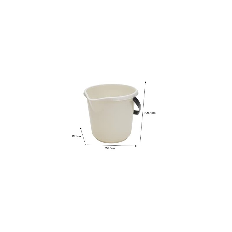 Addis Linen Bucket 9L With Grip On Handle