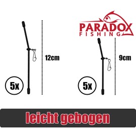 Paradox Fishing Anti Tangle Boom Pack of 10 Plastic 9 cm / 12 cm I for Ground Lead Feeder Accessories Feeder Fishing Ground Fishing Feeder Basket Fishing