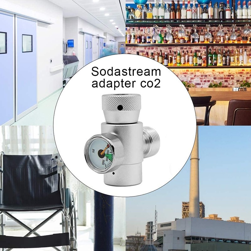 Jeffergarden CO2 Filler Tank Refill Adapter Connection Kit for SodaStream