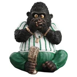 Veronese Design 4 Inch Gorilla Cartel My Lips are Sealed Speak No Evil Polystone Hand Painted Animal Figurine