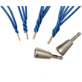 Wire Twister, Wire Twisting Tool, Electrical Wire Twister Tool for Drill, Wire Nut Twister, Spin Twisting Wire Connector Socket, Wire Terminals Power Tool for Power Drill Drivers, Wire Strippers