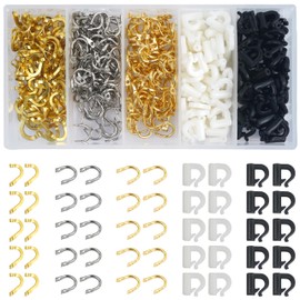 Fishing Spinner Clevis Kit,400pcs Easy Spin Spinner Clevis Quick Change Spinner Blades Clevis Folded Clevis for Lure Making Supplies Walleye Spinner Rig Crawler Harness Spinner Making Clevis