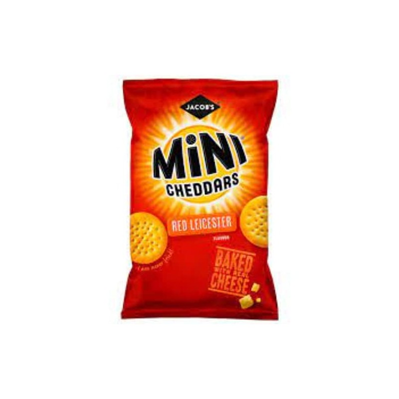 Mini Cheddars | Red Leicester Flavour | Pub Card 12x50g
