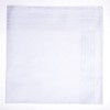 Men's Formal Handkerchief, White, Off-White, Ceremonial Occasions (Off White Plaid)