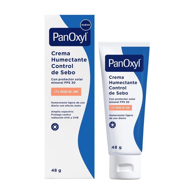 PanOxyl Crema Humectante Control de Sebo | Protector Solar FPS