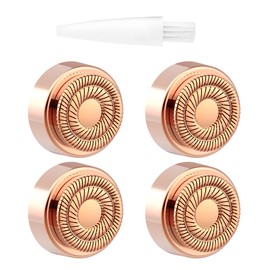 Hair Remover Replacement Heads Compatible with Gen 2 Finishing Touch Flawless Facial Hair Removal Tool, Facial Hair Remover Replacement Heads for Women, 4 Count, Rose Gold