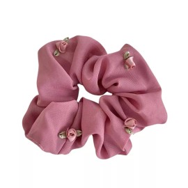 Unbranded Roses/flowers Hair Scrunchies Set