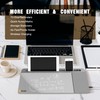 SELEAD Desktop Glass Whiteboard with Wireless Charger Station, Dry Erase