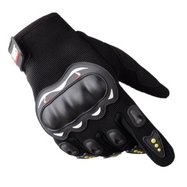 Lozadia Winter Black Gloves Men, Thermal Gloves with Elastic Cuff Running Driving Cycling Climbing Hiking Fishing Black (Hard Protect Full)