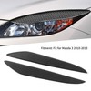 2pcs Carbon Fiber Headlight Eyebrow Eyelid Cover Wear Resistant Fit
