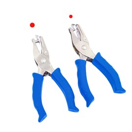 XIAOXGXF 1/4 and 1/8 Inch Small Single Hole Punch Paper Hole Puncher Mini Hole Puncher for DIY Craft Paper Tags (Blue)