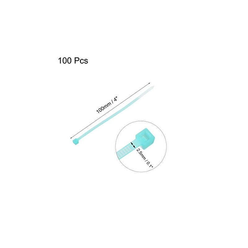 sourcing map Cable Zip Ties Nylon Cable Wire Ties 4
