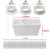 SPARES2GO Universal Vent Hose Condenser Kit with 3 x Adapters