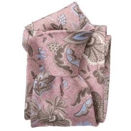 Elizabetta Men's Italian Silk Tie - Handmade Necktie - Made in Italy - Pink Floral