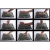 A ALFEEL Wing Chun Kung Fu Wall Bag Canvas Leather