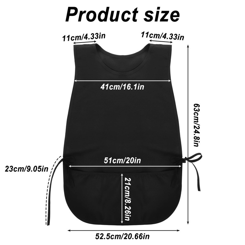 DOPENSPI Unisex Cobbler Apron with Side Ties and 2 Deep