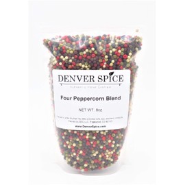Four Peppercorn Blend, Rainbow - 1/2Lb (8oz) Colorful Classic Peppermill Blend