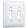 TayMac 4400W Paintable Double Toggle Light Switch Wall Plate Cover,