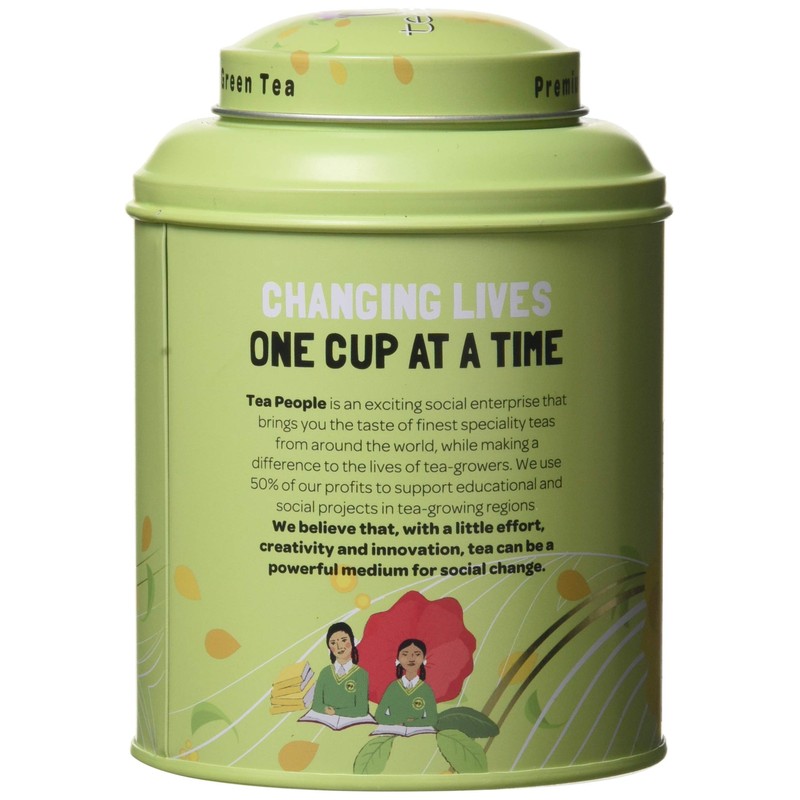 Tea People Lemon Green - 20 Pyramid Tin Caddy