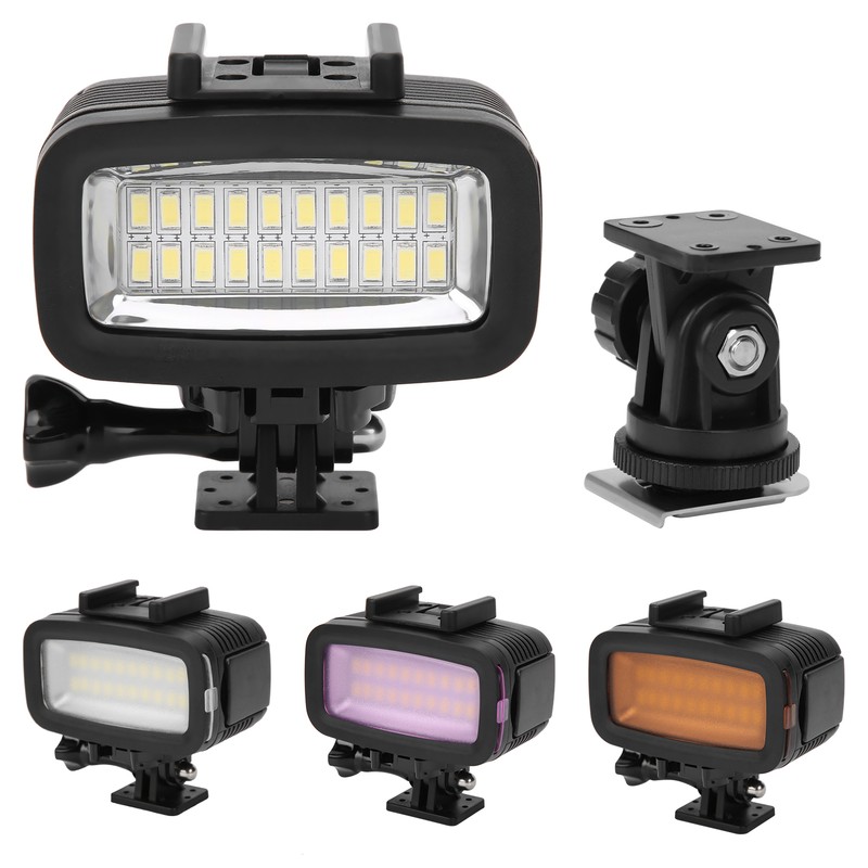 40m Underwater Photography Fill Light Waterproof Diving Camera LED Video