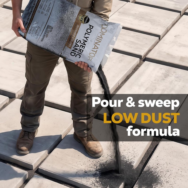 40 Pound Midnight Black DOMINATOR Polymeric Sand with Revolutionary Ceramic