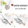 SOITIS Urn Necklace for Ashes Dad Stainless Steel Cremation Necklace