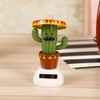 Cactus Solar Powered Shaking Head Dancing Car Ornament Dashboard Decoration