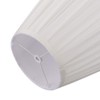 Off White Medium Pleated Barrel Lamp Shades, ALUCSET TC Cloth