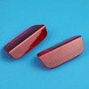Borimend 2Pc Interior Door Panel Light Lamp Lense Reflector Red