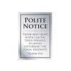 Leave Premises Quietly Polite Notice Sign Pub Bar Restaurant A4