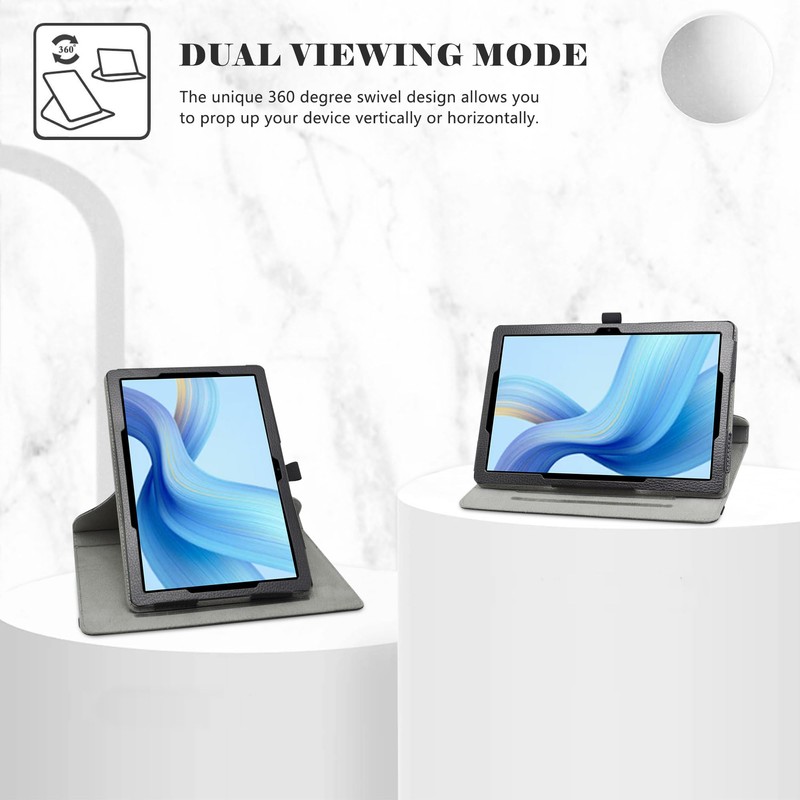 LiuShan Rotating Case for Doogee U9 Tablet, 360° Rotating Stand