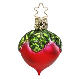 Inge-Glas Robust Radish 1-030-13 IGM German Glass Christmas Ornament Gift Box